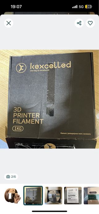 Filamento Kexcelled PLA KSP Coffee Gold - NOVO