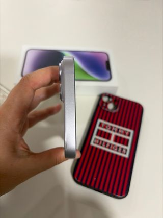 iPhone 14 Plus Viola + 2 Custodie Tommy Hilfiger