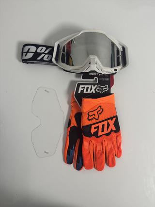 Gafas 100% y Guantes Fox Nuevos 11-4