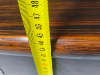 Baúl zapatero de madera y metal