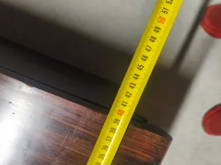 Baúl zapatero de madera y metal