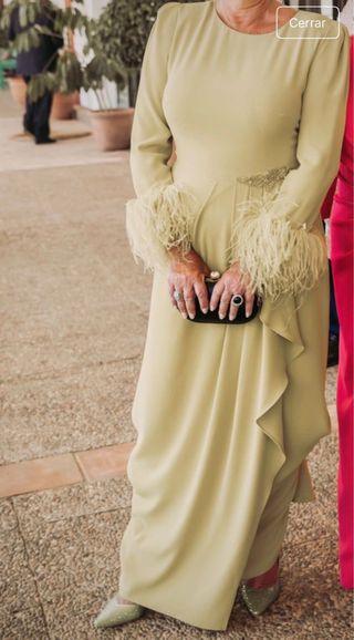 Vestido Rosa Clara Verde Lima