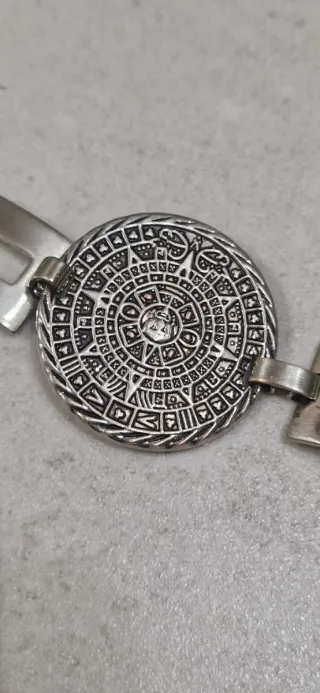 Pulsera  Azteca plata