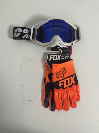 Gafas 100% y Guantes Fox Nuevos 11-6