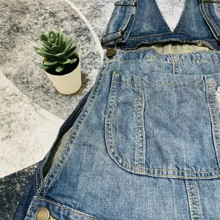 Salopette in denim vintage da donna