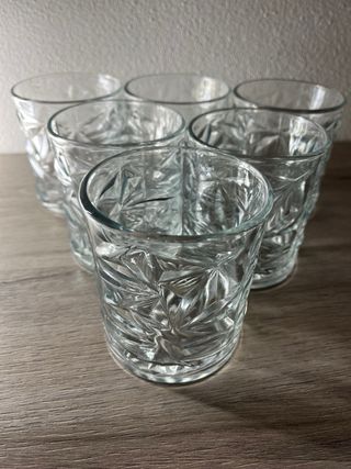 Set 6 Bicchieri Tumbler Vetro