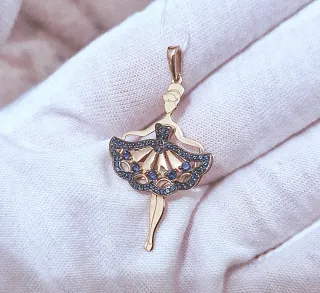 Colgante Bailarina Oro de 14kt