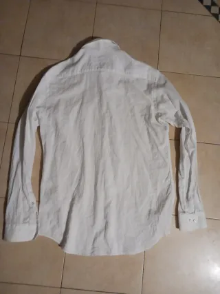 Camicia Lino Bianca Uomo