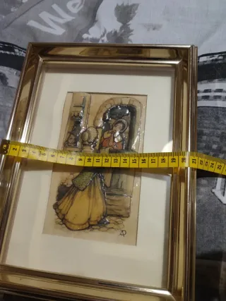 2 Cuadros Anton Pieck Dorados