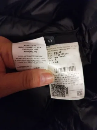 Piumino donna 3/4 Colmar nero