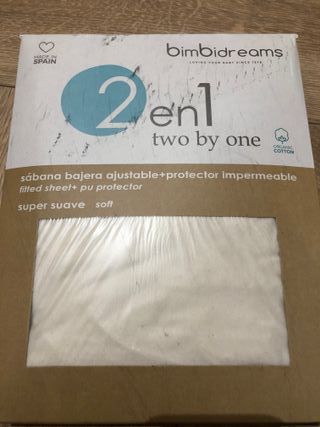 Cuna bebé de madera con colchón