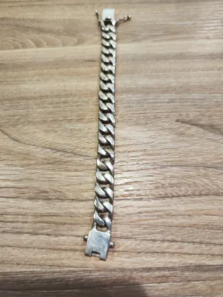 Pulsera plata 925 maciza 57 g – estilo cubano