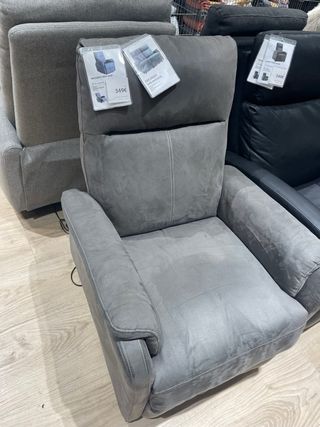 Sillón relax tela gris