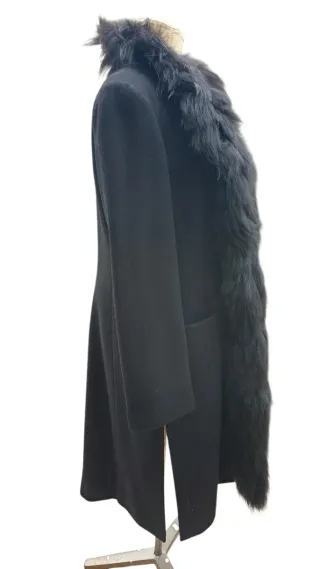 Armani cappotto lana e pelliccia L/XL