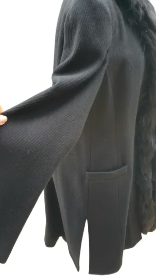 Armani cappotto lana e pelliccia L/XL