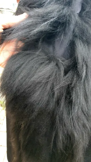 Armani cappotto lana e pelliccia L/XL