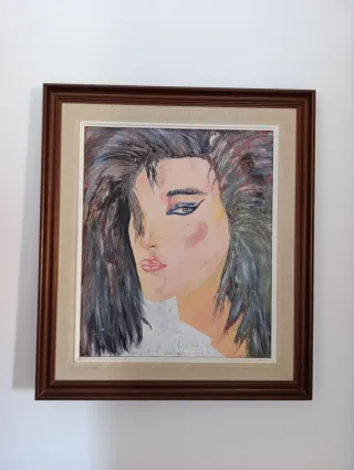 Cuadro abstracto mujer