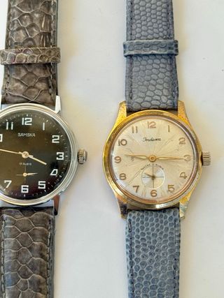 Lote 5 relojes mecánicos vintage