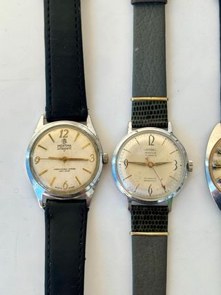 Lote 5 relojes mecánicos vintage