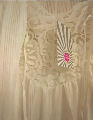 Camisón y bata novia blanco