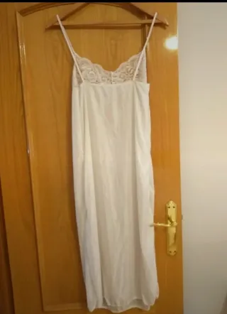 Camisón y bata novia blanco