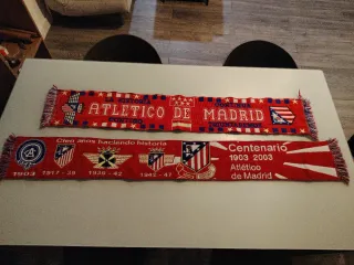 Lote 2 sciarpe Atlético de Madrid