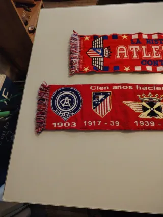 Lote 2 sciarpe Atlético de Madrid