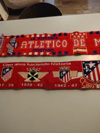 Lote 2 sciarpe Atlético de Madrid