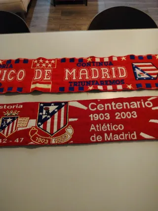 Lote 2 sciarpe Atlético de Madrid