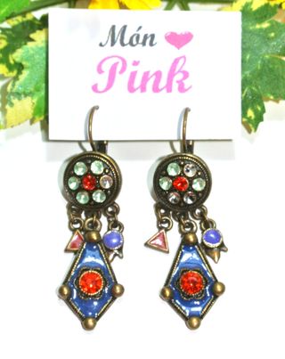 Pendientes Vintage color oro y color, Nuevos