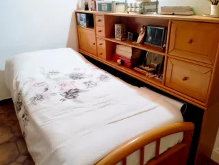 Cama nido 90 + colchón+mueble de madera