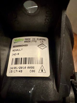 Faro Antiniebla Izquierdo Renault Clio