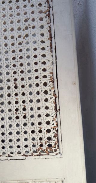 Banco madera blanco decapé