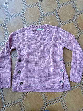 Jersey rosa botones laterales