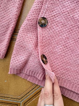 Jersey rosa botones laterales