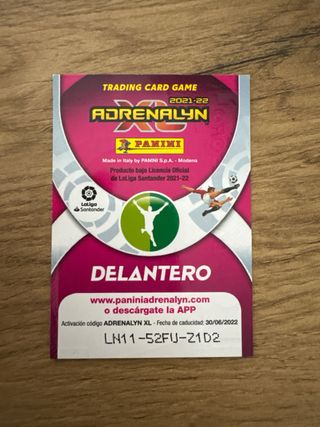 Carta Depay Balón de Oro Panini