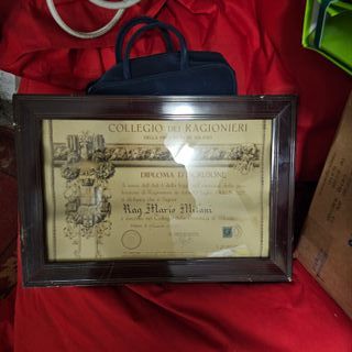 Diploma Collegio dei Ragionieri Milano