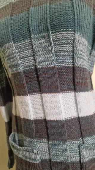 Mini abito in lana a fasce