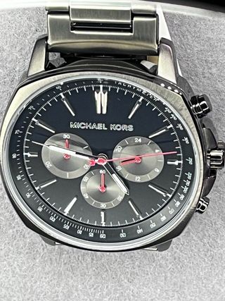 Reloj Michael Kors Cronógrafo Negro/Plata