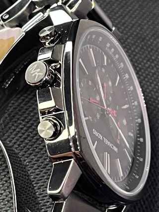 Reloj Michael Kors Cronógrafo Negro/Plata