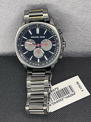 Reloj Michael Kors Cronógrafo Negro/Plata