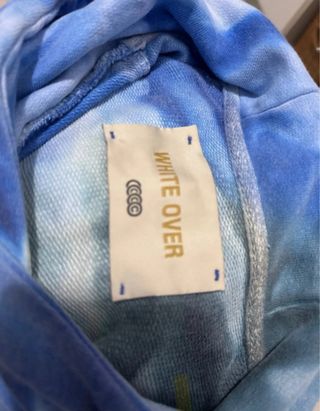 Felpa con cappuccio tie-dye tg M