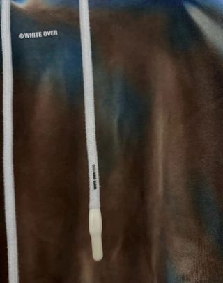 Felpa con cappuccio tie-dye tg M