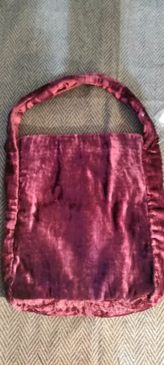 Bolso de mano vintage terciopelo