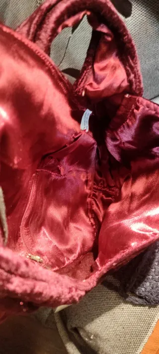 Bolso de mano vintage terciopelo