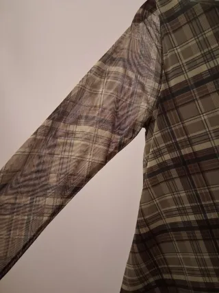 Vestido Tull Cuadros Stradivarius