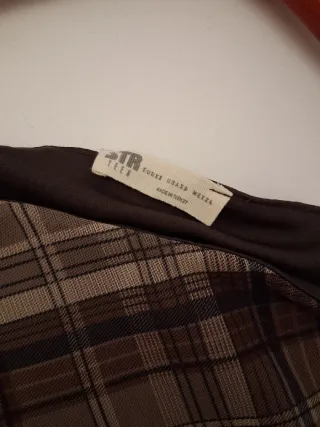 Vestido Tull Cuadros Stradivarius