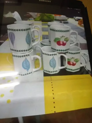 Juego 10 Tazas Cerámica Originales