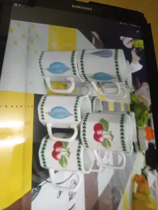 Juego 10 Tazas Cerámica Originales