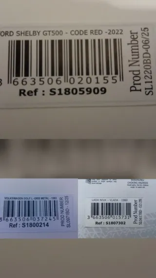 Conjunto 3 Coches Solido 1/18  !!OFERTA!!